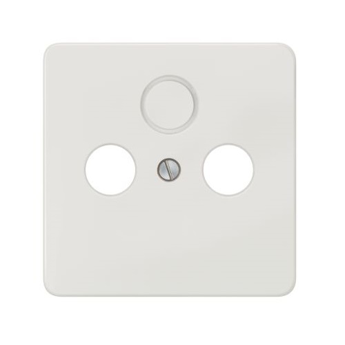 Siemens central plate TV/RF/SAT socketi titanium white DELTA PROFIL, 5TG1828-2 cover photo