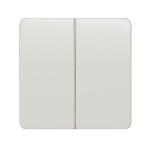 Siemens socket frame button (1+1) titanium white DELTA PROFIL, 5TG7805 cover photo