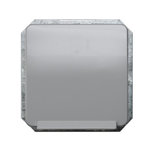 Siemens flush-mounted 1-slot electricity socket mechanism grounded with cover silver DELTA PROFIL, 5UB1464 cover photo
