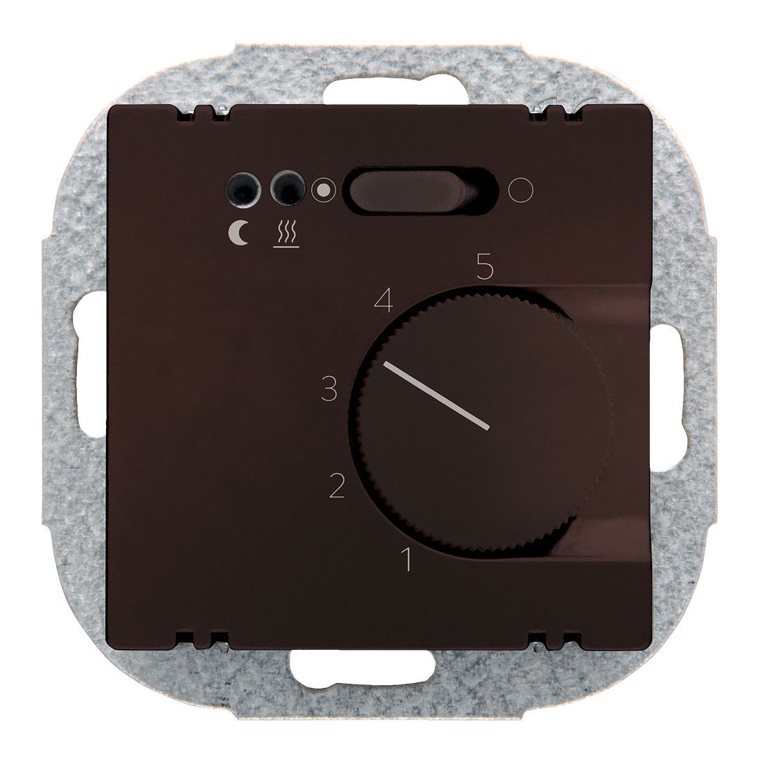 Siemens floor thermostat flush-mounted 10...50°C with sensor chocolate DELTA STYLE, 5TC9774-5CH00 cover photo