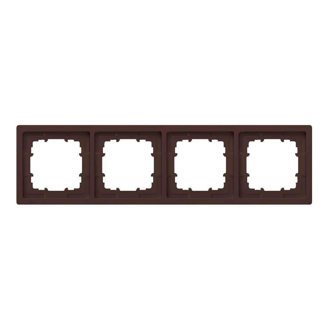 Siemens 4-slot socket frame chocolate DELTA STYLE, 5TG1324-0CH cover photo