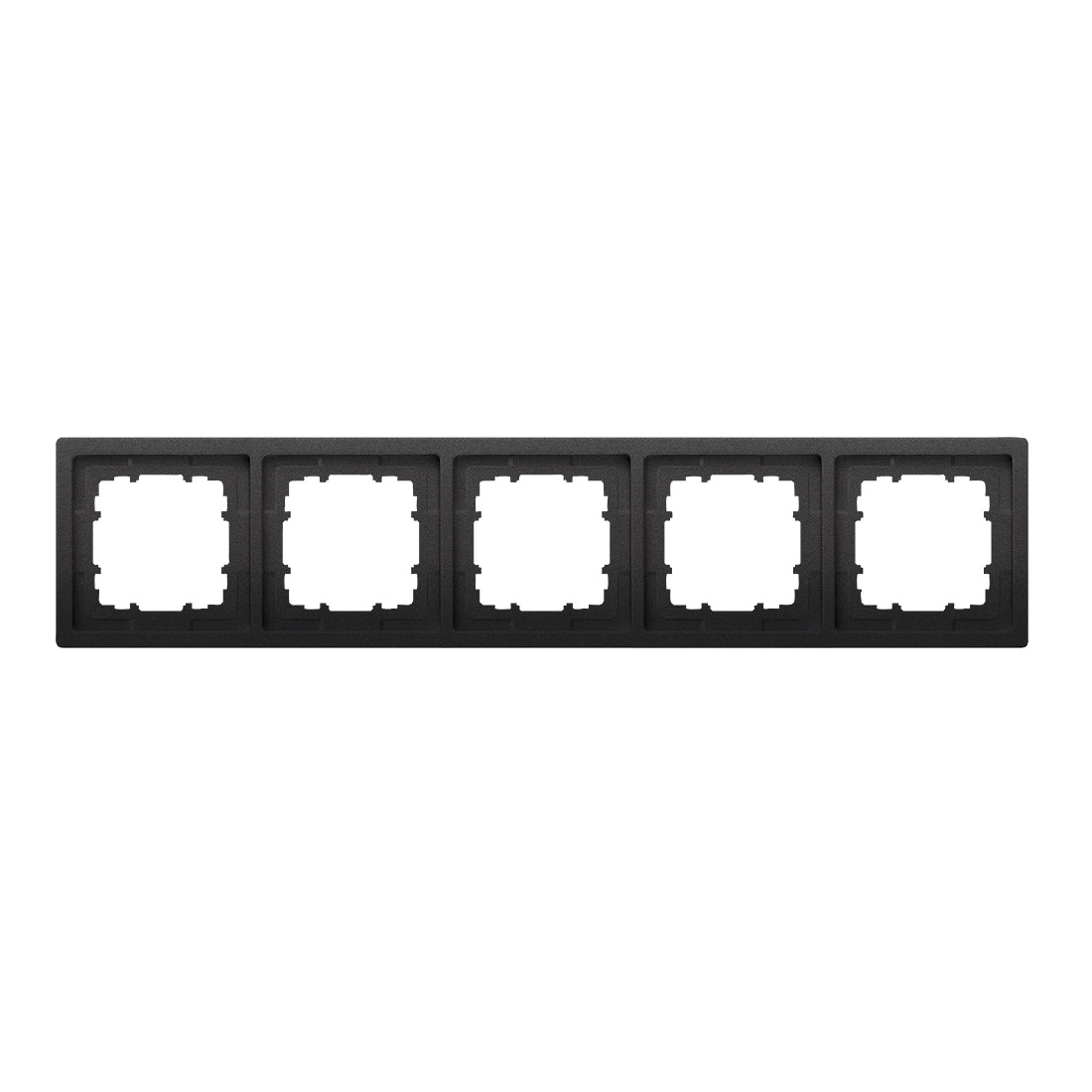 Siemens 5-slot socket frame anthracite DELTA STYLE, 5TG1325-0AC cover photo