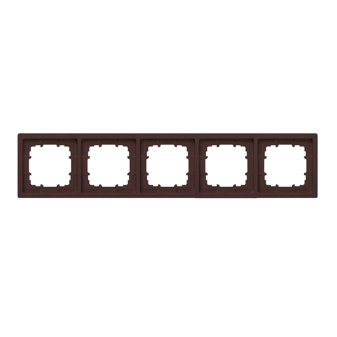 Siemens 5-slot socket frame chocolate DELTA STYLE, 5TG1325-0CH cover photo
