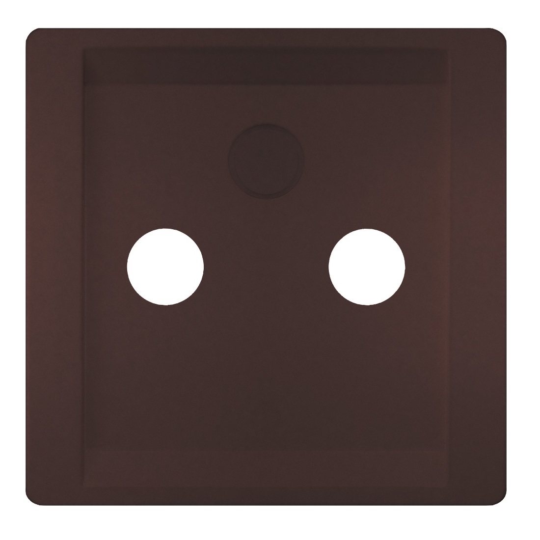 Siemens central plate TV/SAT socketi chocolate DELTA STYLE, 5TG1338-0CH cover photo