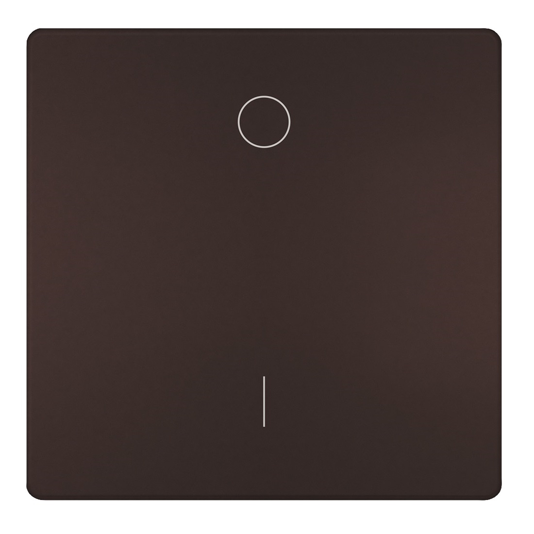 Siemens socket button with I/0 symbol chocolate DELTA STYLE, 5TG7141-0CH40 cover photo