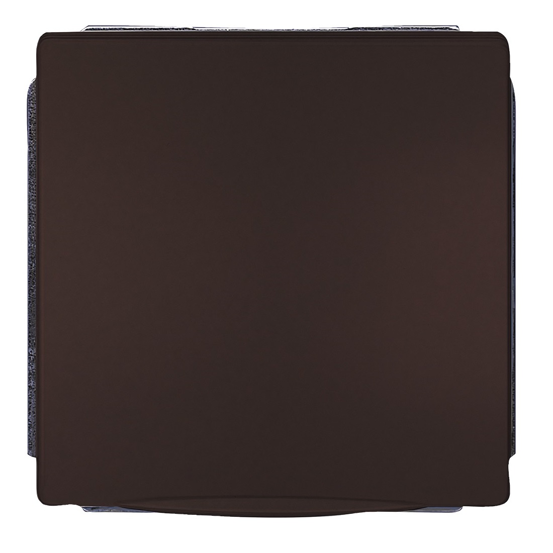 Siemens flush-mounted 1-slot electricity socket mechanism grounded, with protection, with cover chocolate DELTA STYLE, 5UB1842-0CH01 cover photo