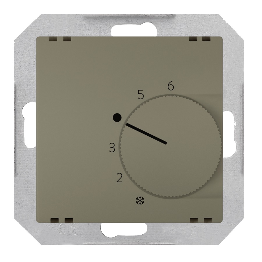 Siemens room thermostat flush-mounted 5...30°C (mechanism) gold DELTA STYLE, 5TC9774-4MG00 cover photo