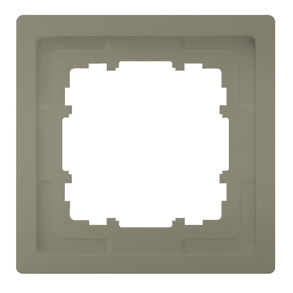 Siemens 1-slot socket frame gold DELTA STYLE, 5TG1321-0MG cover photo
