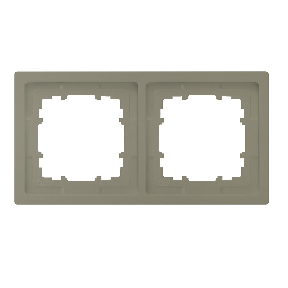 Siemens 2-slot socket frame gold DELTA STYLE, 5TG1322-0MG cover photo