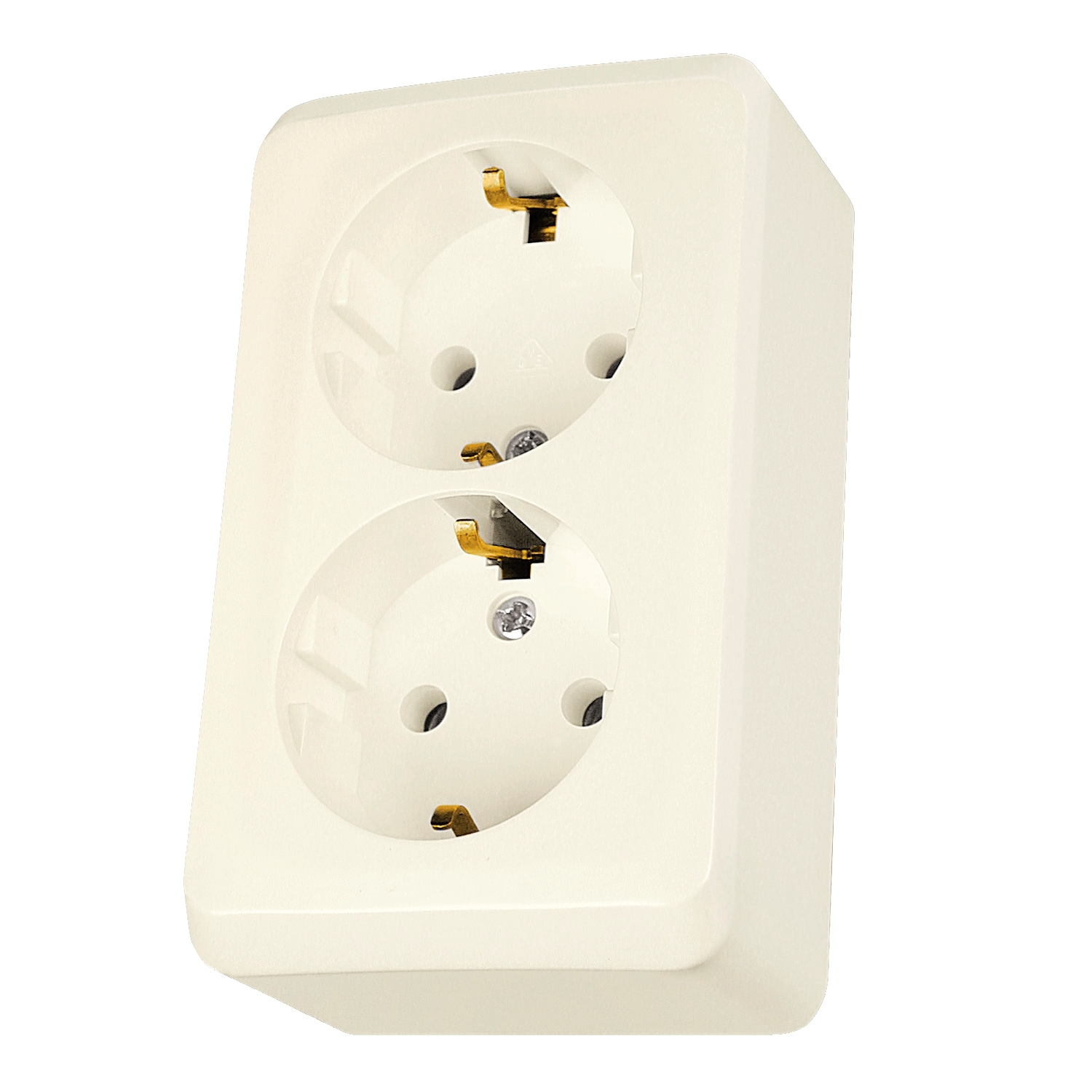 Schneider Electric socket 2-slot surface-mountedwith zem. bēša IP20 PRIMA, WDE001148 cover photo