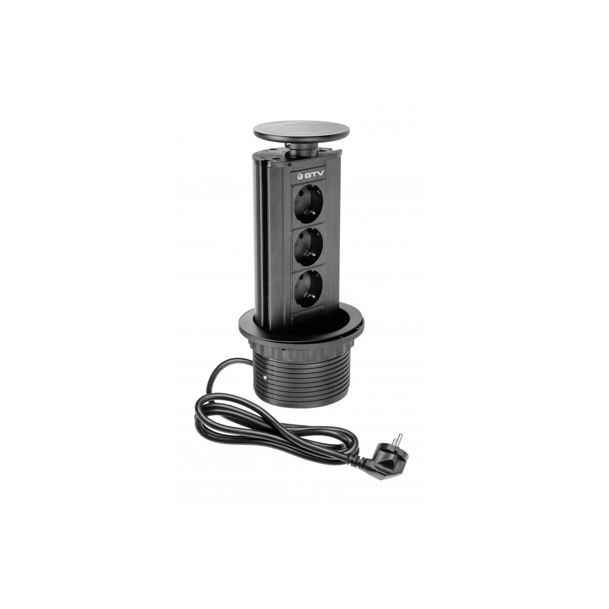 GTV built-in retractable table socket block 3xSchuco black, AE-BPW3GS-20 cover photo
