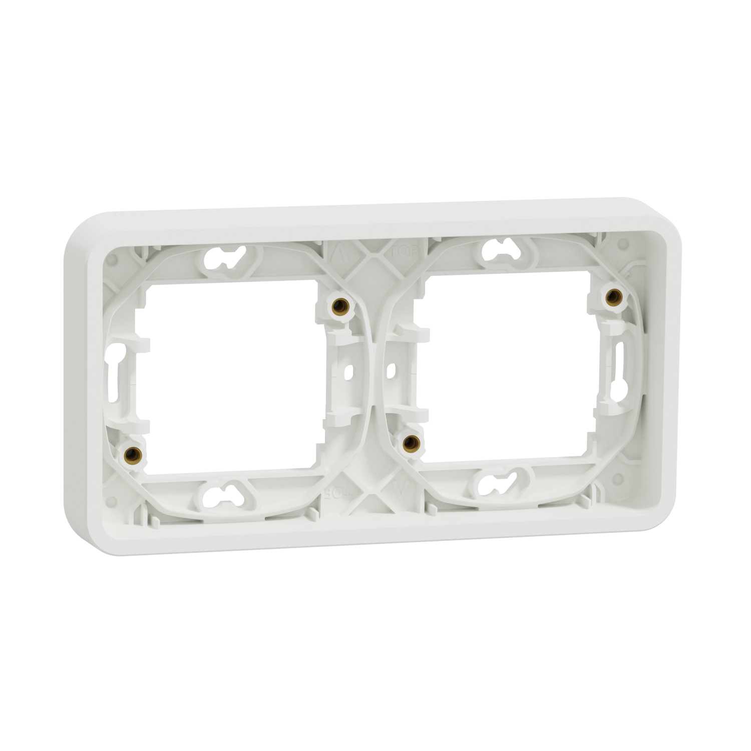 Schneider Electric socket frame 2-slot horizontāls flush-mounted montāžai white IP55 MUREVA, MUR39101 cover photo