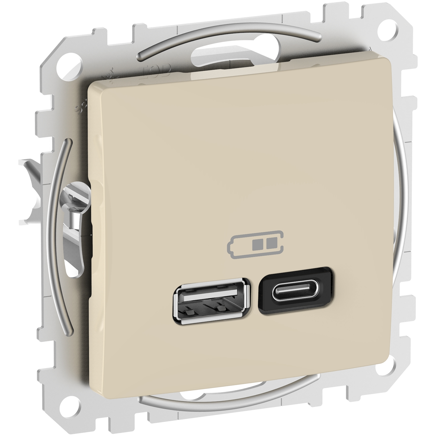 Schneider Electric USB charger A 1.5A + C 3A 45W PD beige Sedna Design, SDD112404 cover photo
