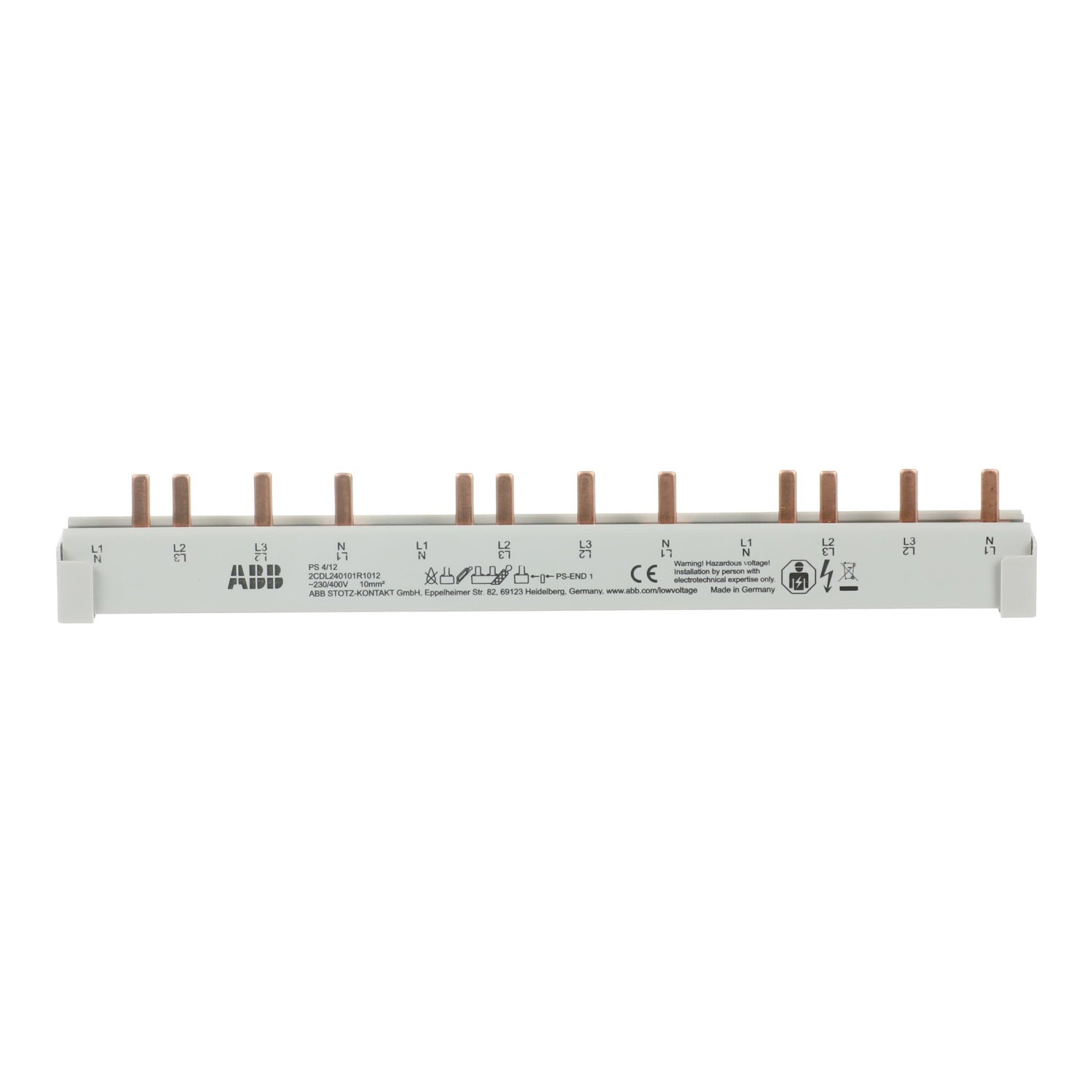 ABB PS4/12 4-phase busbar, 2CDL240101R1012 cover photo