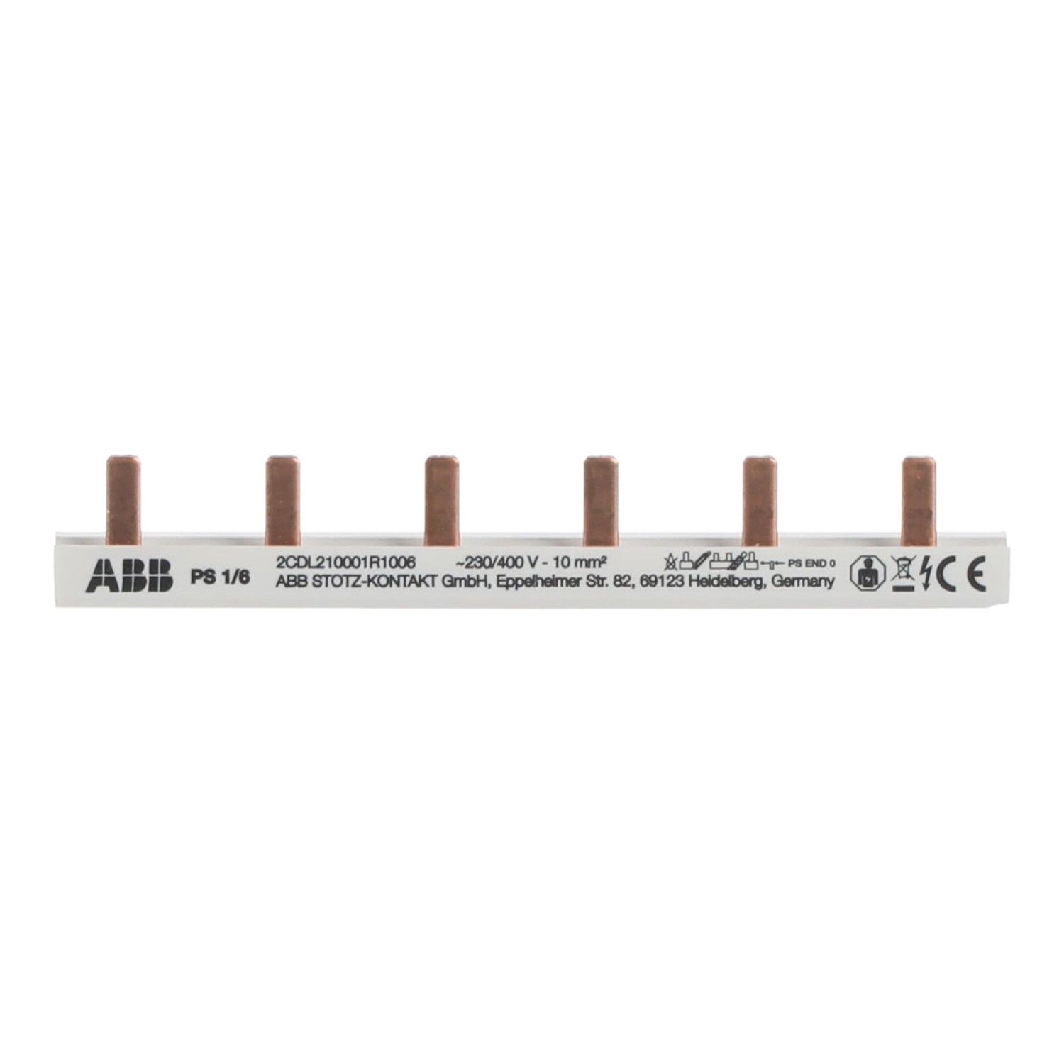 ABB PS1/6 busbar, 2CDL210001R1006 cover photo