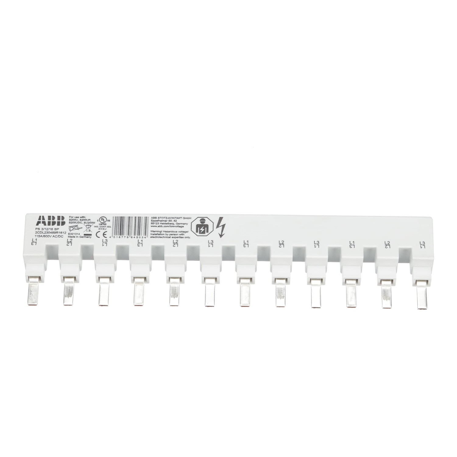 ABB PS3/12/16BP busbar, 2CDL230489R1612 cover photo