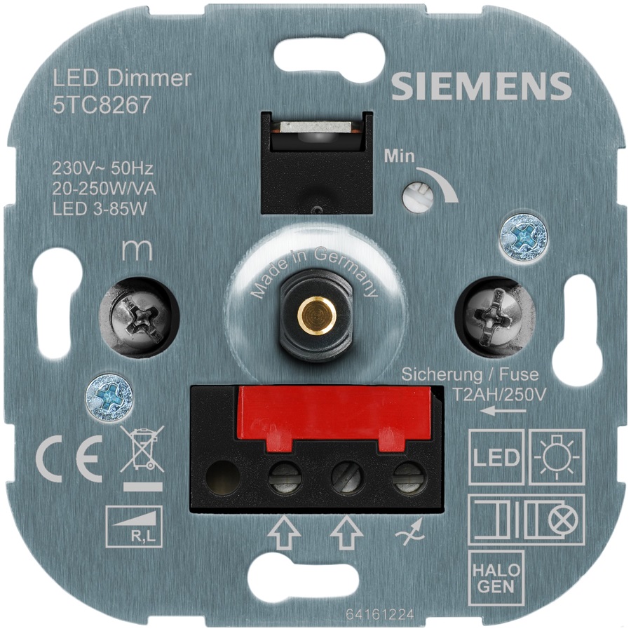Siemens Light regulator for hlogen bulbs transf. 20-250W/VA RL mechanism, 5TC8267 cover photo