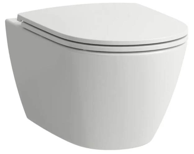 Laufen WC withQR/SC slim seat Fiora rimless, wall mounted, 360x540mm, white, KK FIORA WL WH cover photo