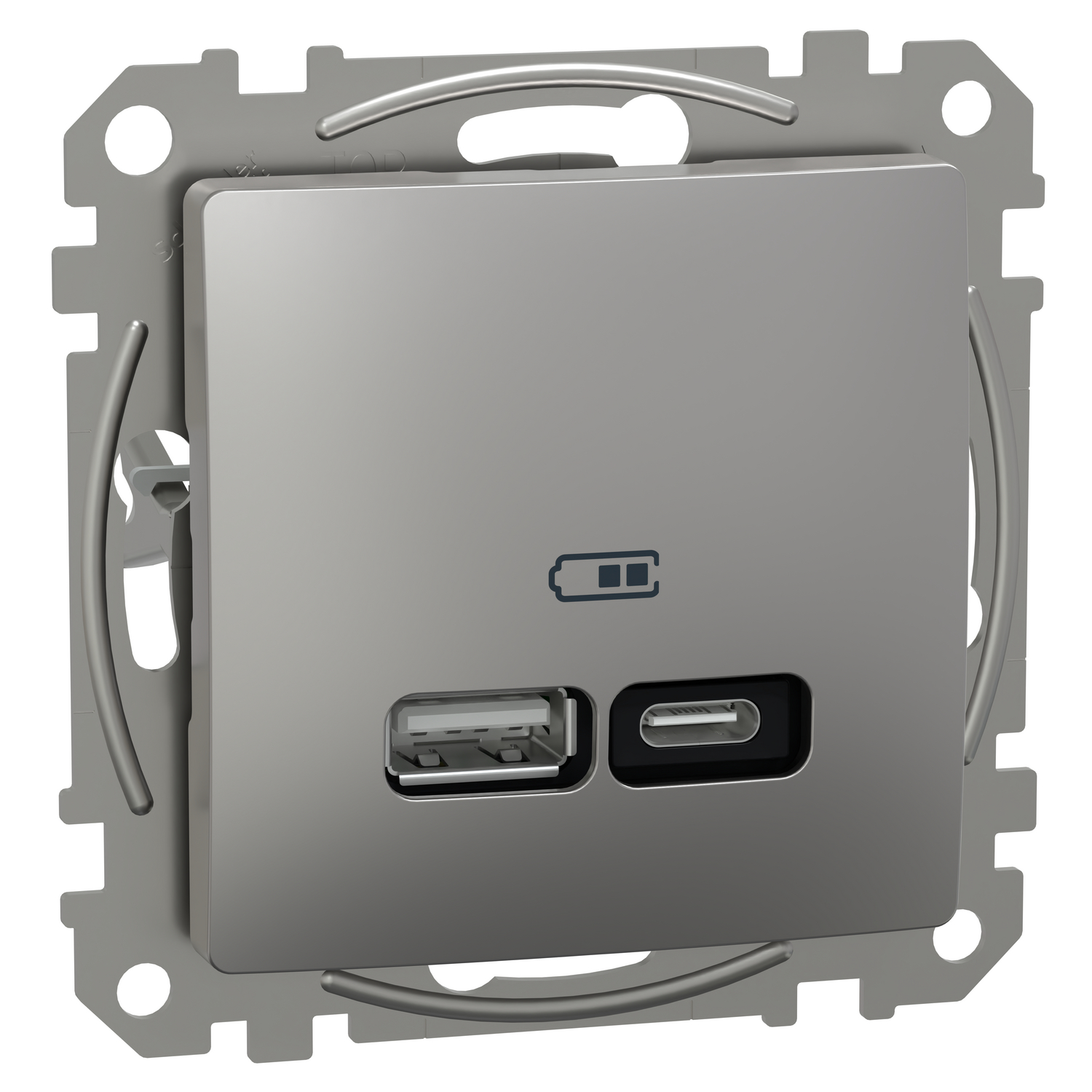 Schneider Electric USB charger A+C 3A 21W PD aluminum Sedna Design, SDD113405 cover photo