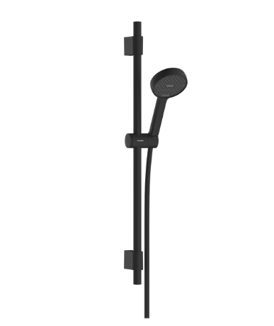 Hansgrohe hand shower set Activera Select S 95 2jet EcoSmart with Varia bar 720mm, matt black, 28048670 cover photo