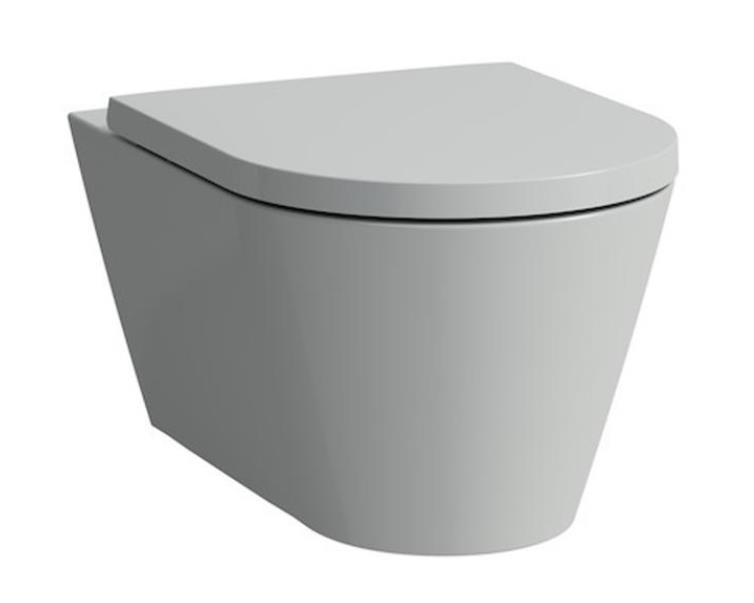 Laufen WC Kartell Rimless NEW, wall-mounted, 370x545mm, matt grey, H8203377590001 cover photo
