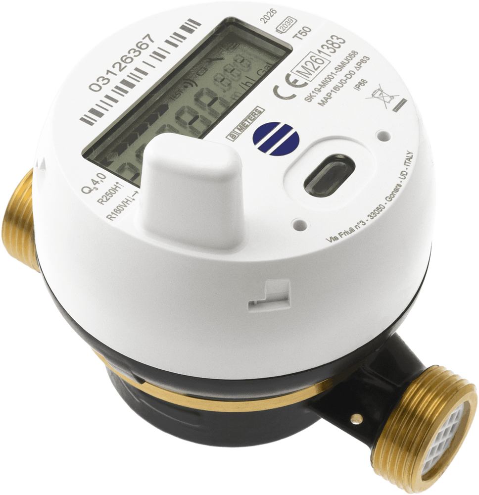 BMETERS Water meter HYDRODIGIT - S1 Bmeters DN15 30°C 80mm Lora/wM-Bus, HYDRODIGIT-S1 1/2" AF L80 cover photo