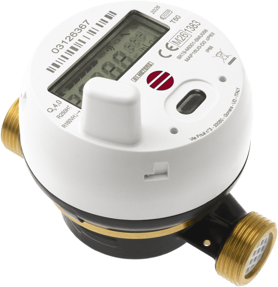 BMETERS Water meter HYDRODIGIT - S1 Bmeters DN15 90°C 80mm Lora/wM-Bus, HYDRODIGIT-S1 1/2" AC L80 cover photo