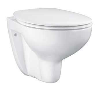 Grohe WC BauCeramic Rimless, wall mounted, 368x531mm, with seat QR/SC, white, 39351000 cover photo