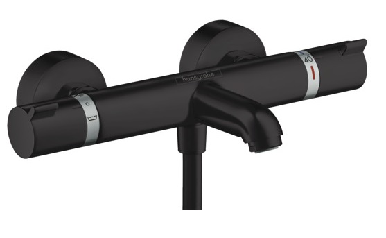 Hansgrohe bath thermostatic mixer Ecostat Comfort, matt black, HG13114670 cover photo