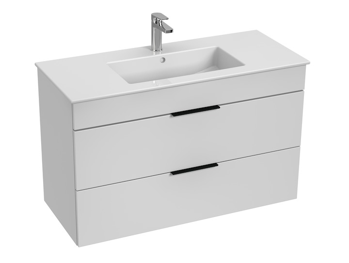 Jika vanity unit with washbasin Cube, 1000x430mm, h607mm, 2A, white, H4536521763001 cover photo