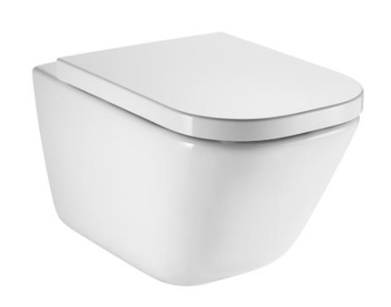 Roca WC wallhung The Gap Rimless with SC seat, wall mounted, 347x540mm, white, A34H47C000 cover photo