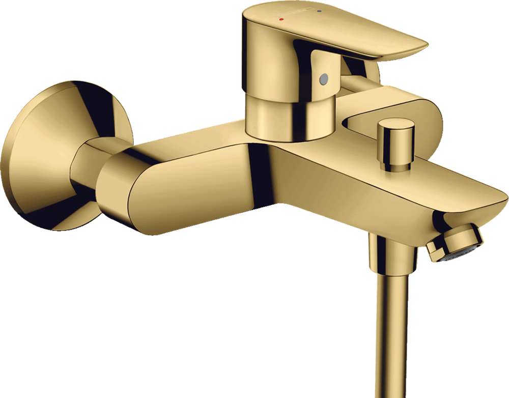 Hansgrohe Talis E bath water mixer, polished gold optic, 71740990 cover photo