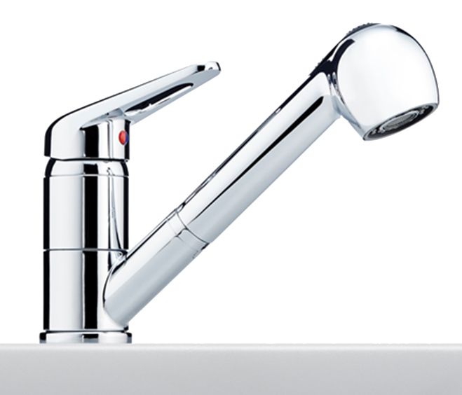 Franke NOVARA PLUS kitchen water mixer, pull-out spout, chrome, 115.0347.111 cover photo