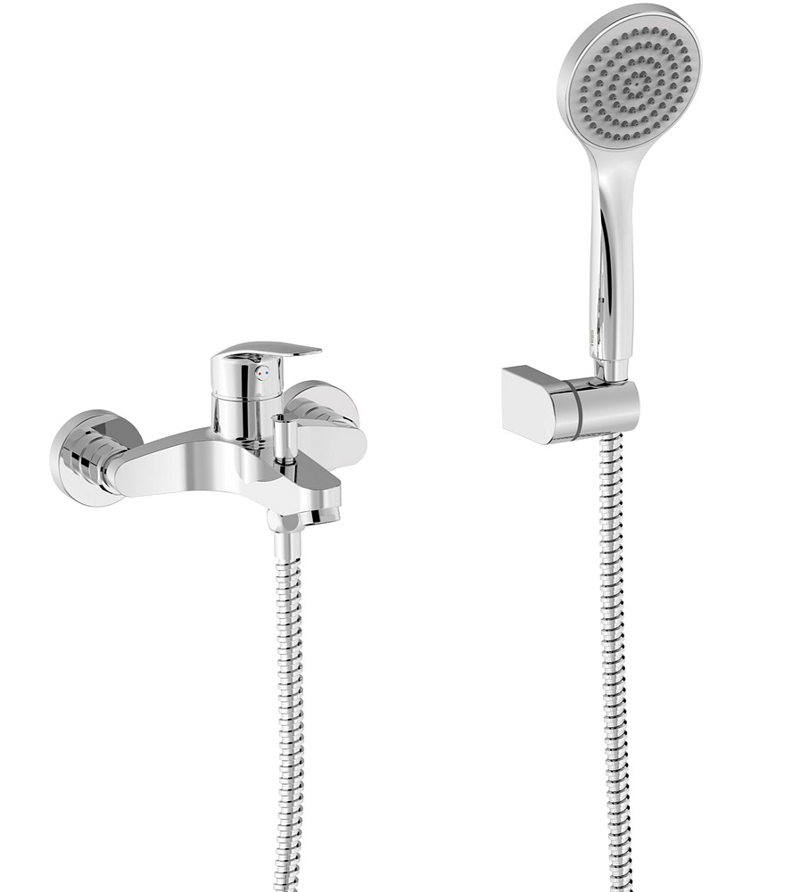 TRES BASE-TRES PLUS bath water mixer, with hand shower, 21617010 cover photo