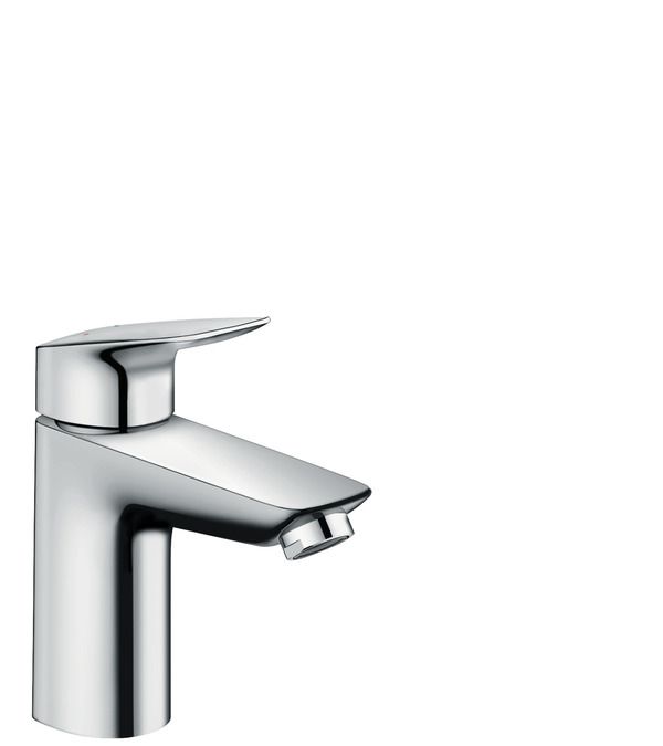 Hansgrohe Logis 100 washbasin water mixer, with Push-open, chrome, 71107000 cover photo