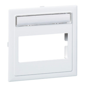 Schneider Electric socket frame 2xRJ45 central board, white, 5970020 cover photo
