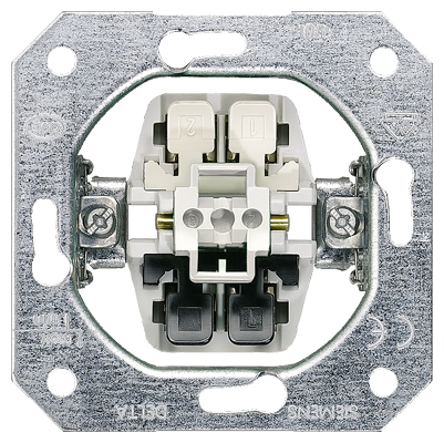 Siemens flush-mounted two-way switch mechanism Delta I-System, IP20, 5TA2156 cover photo