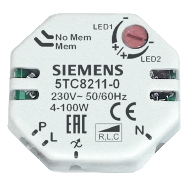 Siemens call button LED dimmer module 4-100W, 5TC8211-0 cover photo