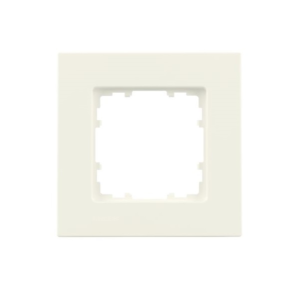 Siemens 1-slot socket frame Delta Miro, white, 5TG1111-0 cover photo