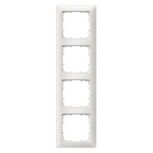 Siemens 4-slot socket frame Delta Line, white, 5TG2554-0 cover photo