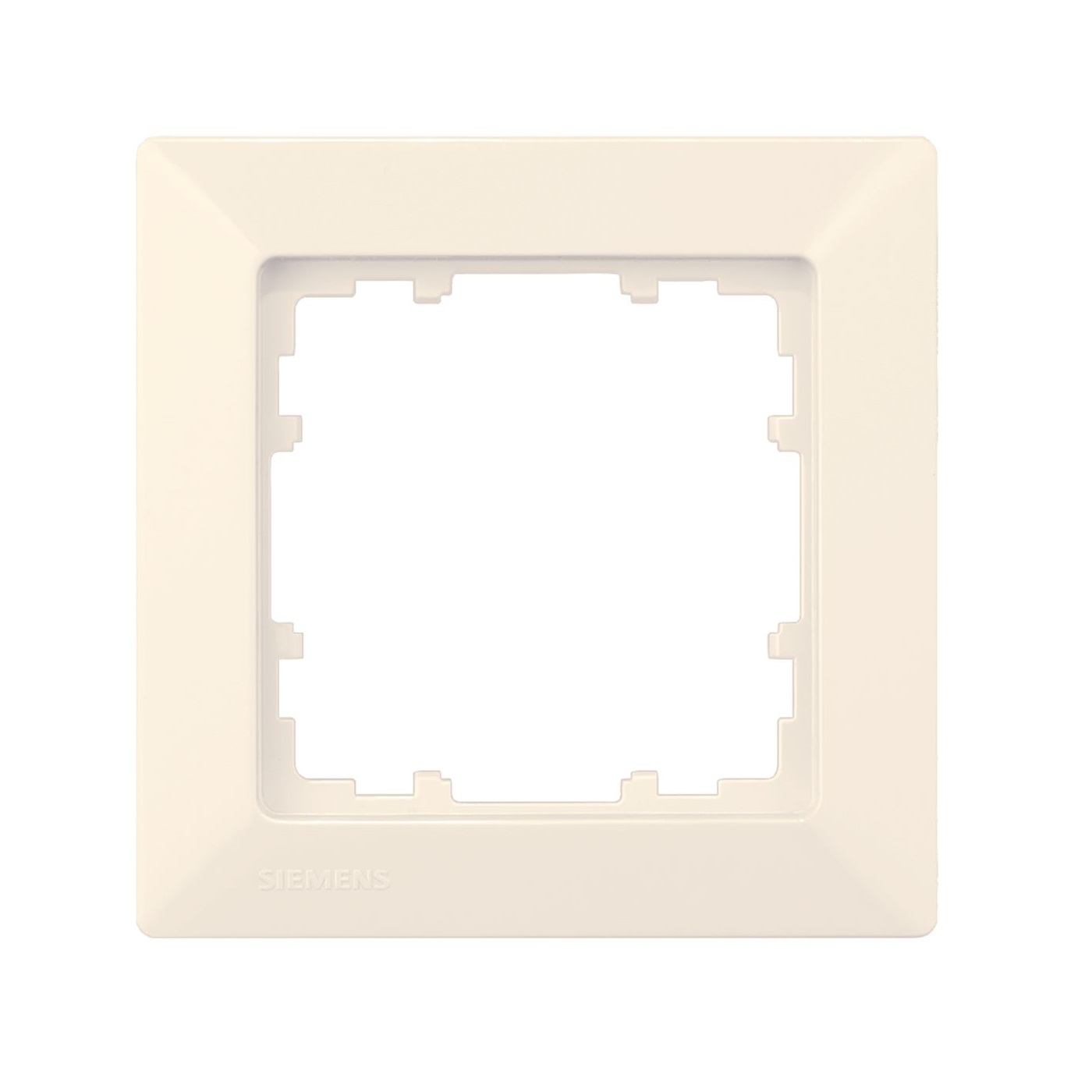Siemens 1-slot socket frame Delta Line, beige, 5TG2581-0 cover photo