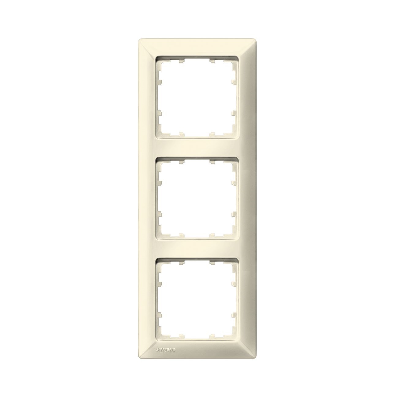 Siemens 3-slot socket frame Delta Line, beige, 5TG2583-0 cover photo