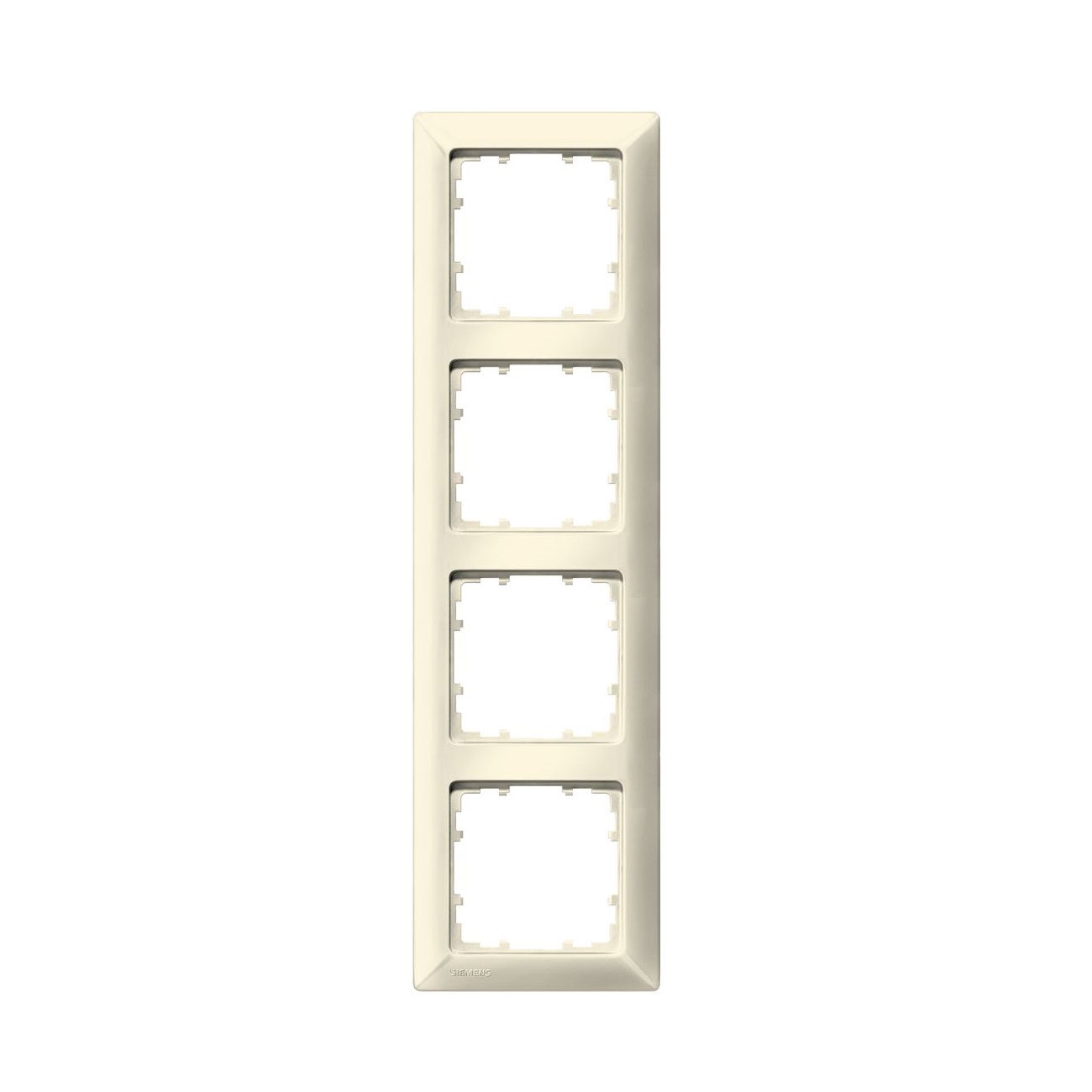 Siemens 4-slot socket frame Delta Line, beige, 5TG2584-0 cover photo