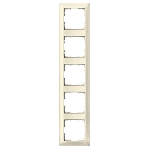 Siemens 5-slot socket frame Delta Line, beige, 5TG2585-0 cover photo