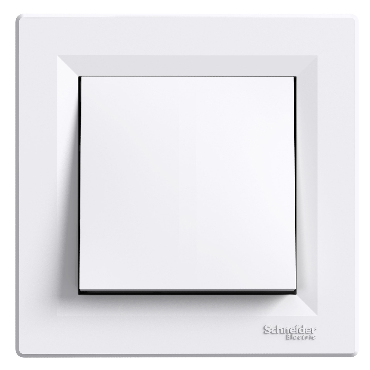 Schneider Electric two-way switch flush-mounted Asfora, with frame, white, IP20, EPH0400321 cover photo