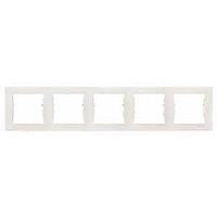Schneider Electric socket frame 5-slot Sedna, beige, horizontal, SDN5801023 cover photo