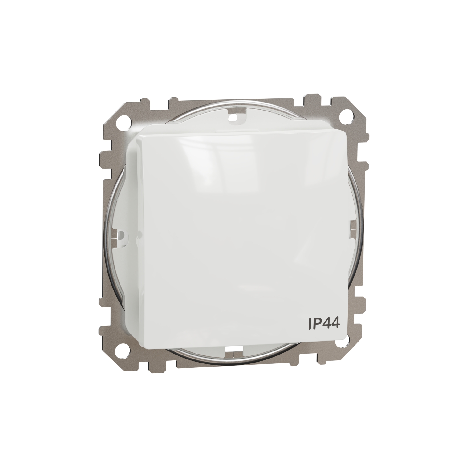 Schneider Electric flush-mounted 1-pole switch mechanism Sedna Design, white, IP44, SDD211101 cover photo