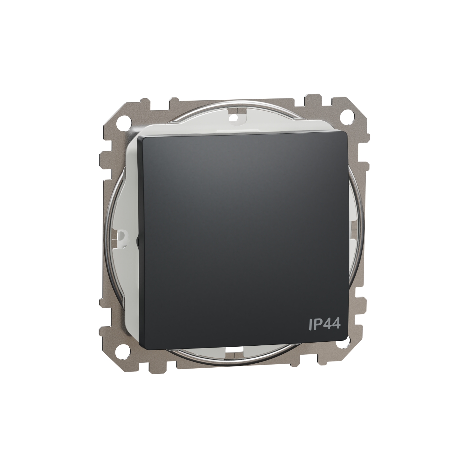 Schneider Electric two-way switch mechanism flush-mounted Sedna Design 10A, anthracite, IP44, SDD214106 cover photo