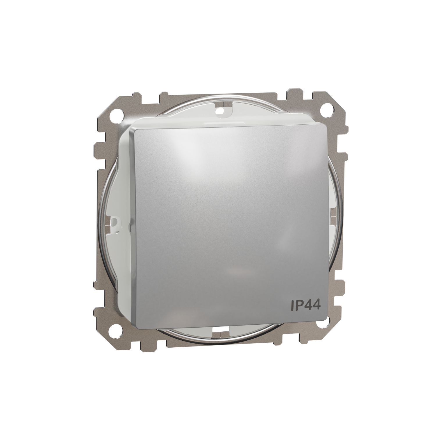 Schneider Electric two-way switch mechanism flush-mounted Sedna Design 10A, aluminum, IP44, SDD213106 cover photo