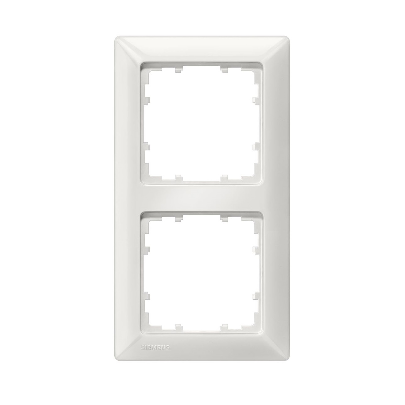 Siemens 2-slot socket frame white Delta Line, 5TG2552-0 cover photo